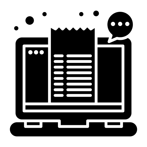 Bill invoice receipt ticket icon