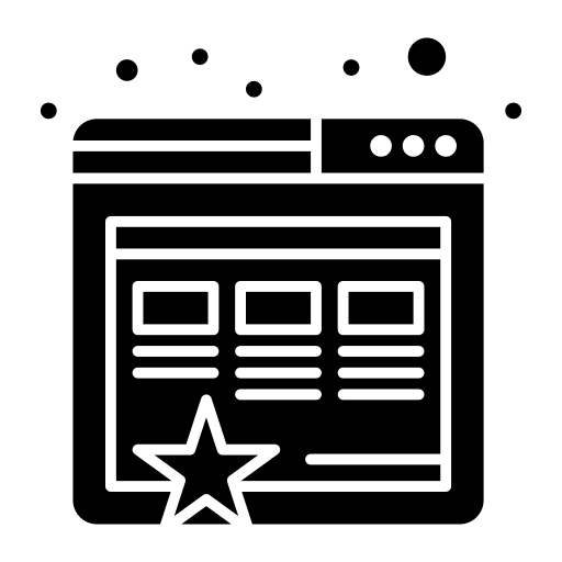 Browser flagged web browser star icon Browser flagged web browser star icon