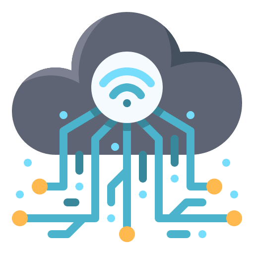 Cloud traffic computing cloud icon