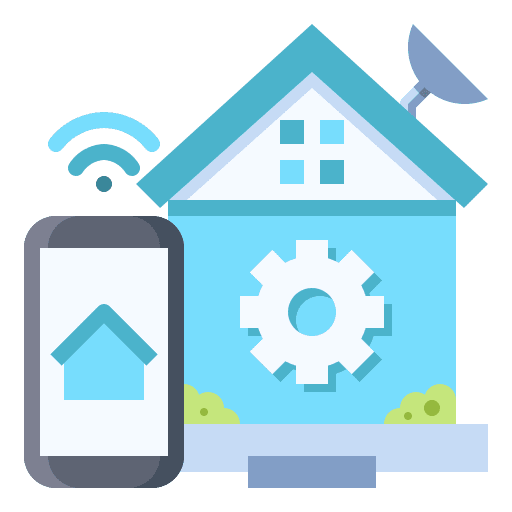 Home automation iot remote control icon