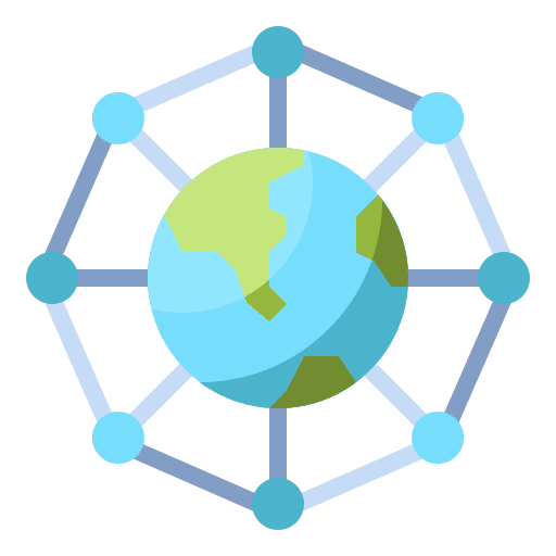 Network internet global networking icon