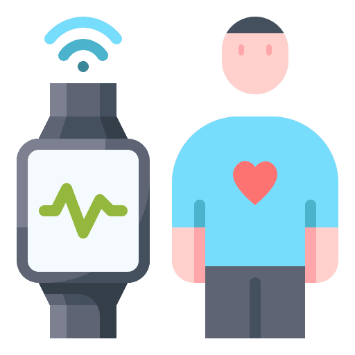 Smartwatch healthcare and medical wireless smartwatch icon