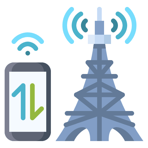 Antenna traffic remote wireless icon