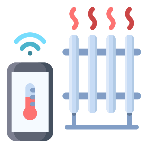 Heater remote heater electronics icon