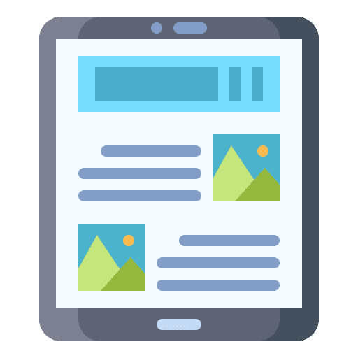 News reading communications communication icon