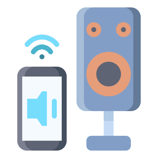 Speaker remote internet of things speaker icon