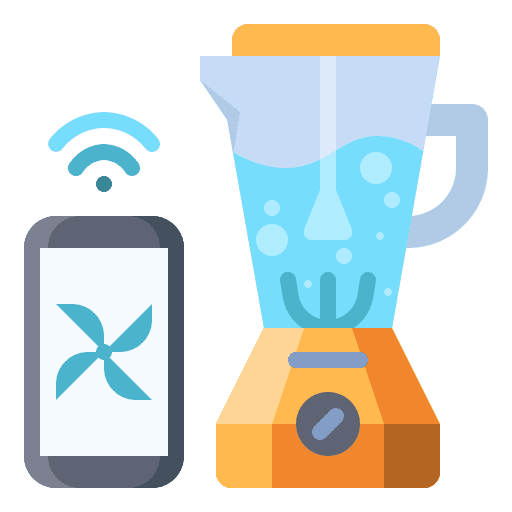 Blender electronics control wireless icon