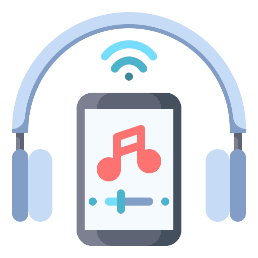 Music electronics listen headphone icon