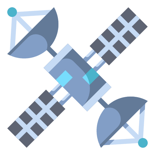 Satellite satellite space internet of things icon