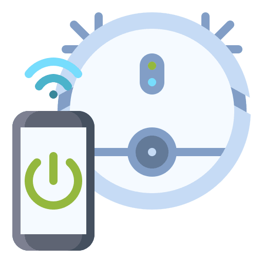 Vacuum internet of things wireless iot icon