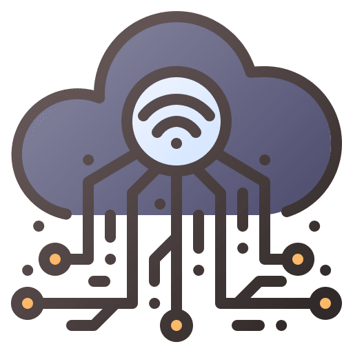 Cloud internet of things computing iot icon