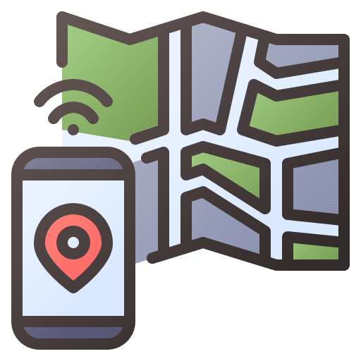 Navigation iot navigation gps icon