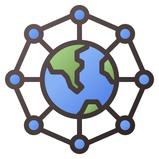 Network global networking internet icon