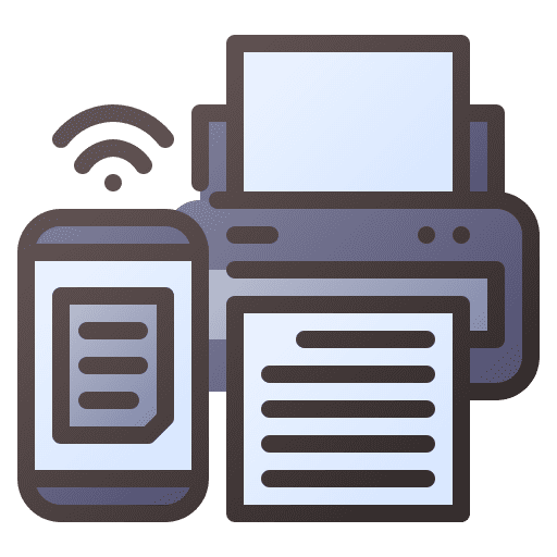 Printer remote internet of things wireless icon