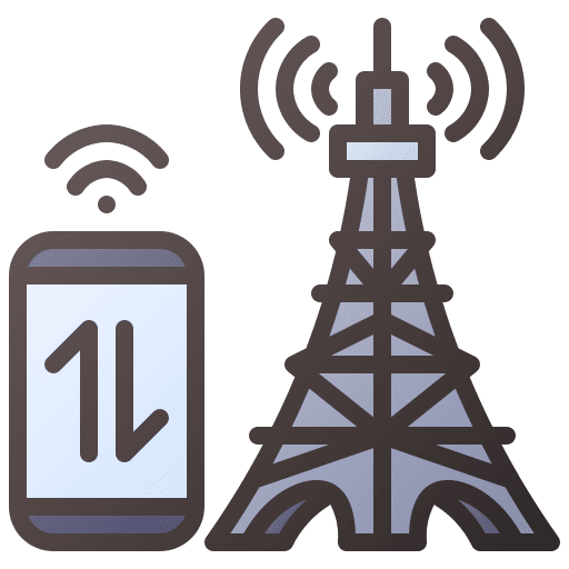 Antenna internet of things iot tower icon