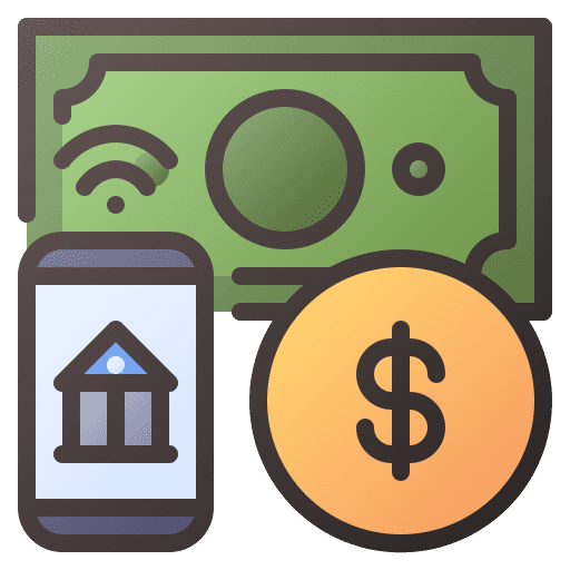 Banking smart remote banking icon