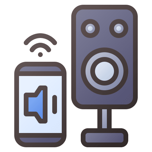Speaker remote sound audio icon