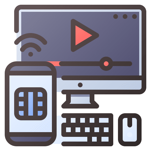 Streaming remote internet of things control icon