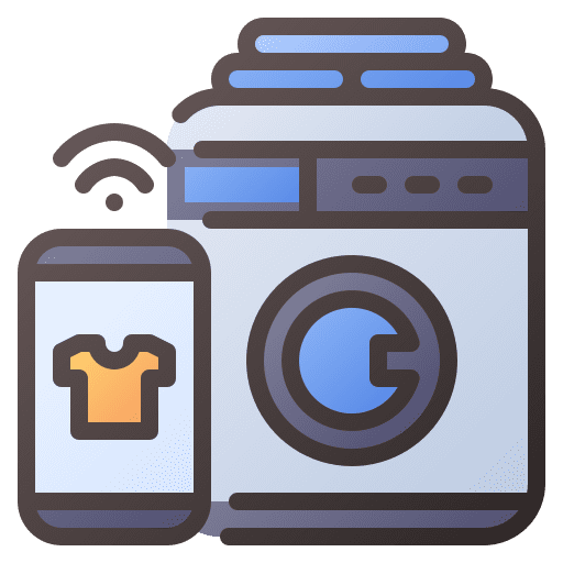 Washing machine wireless control remote icon