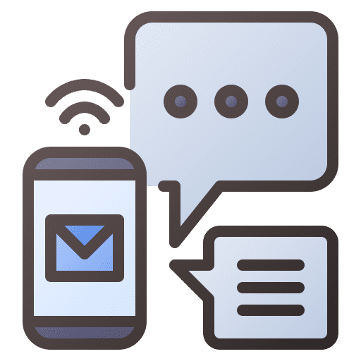 Email communications internet of things chat icon