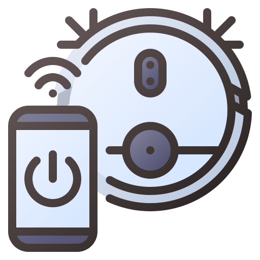 Vacuum control internet of things iot icon