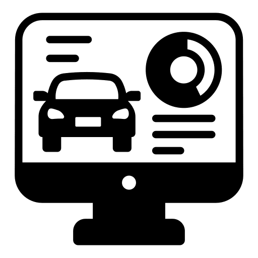 Car service diagnose repair technology icon
