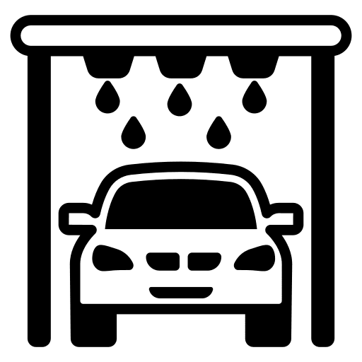 Carwash transport vehicle car icon