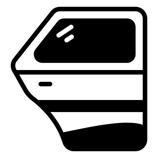 Car door transportation car door fix icon