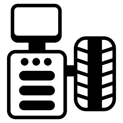 Repairing transport drive transportation icon