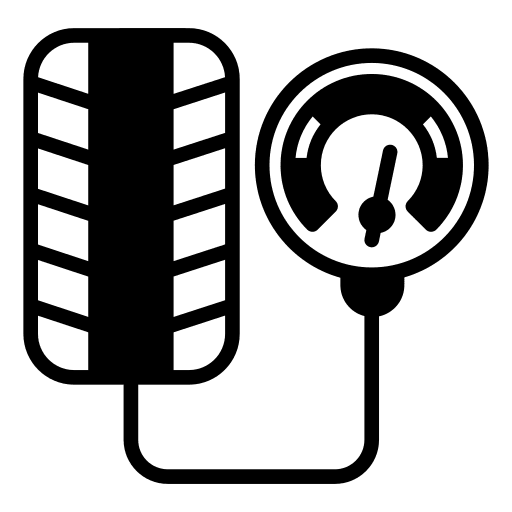 Tire pressure tire car wheel icon