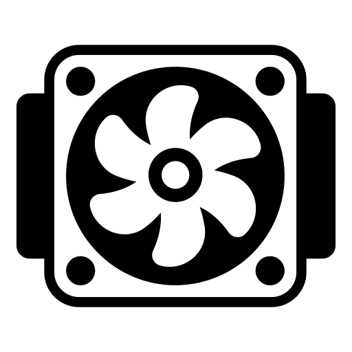 Cooling fan car transportation technology icon