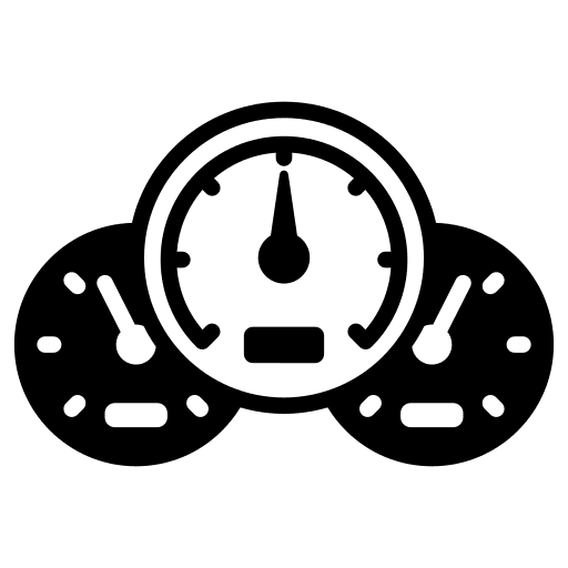 Gauge car dashboard measuring icon