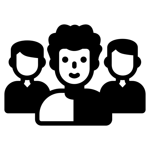 Audience customer end user client icon