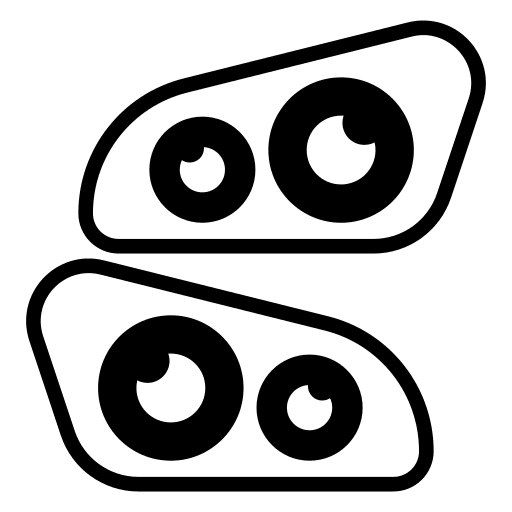 Headlights car automobile headlights icon
