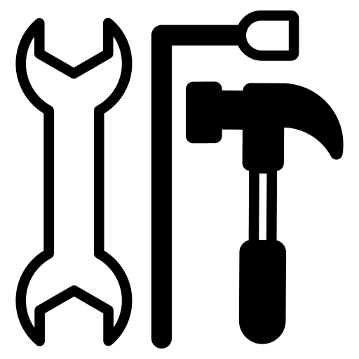 Repair equipment improvement repair equipment construction icon