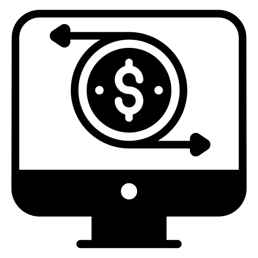 Cash flow finance money arrow icon