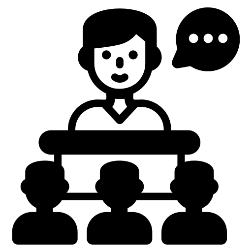 Seminar train class assign icon