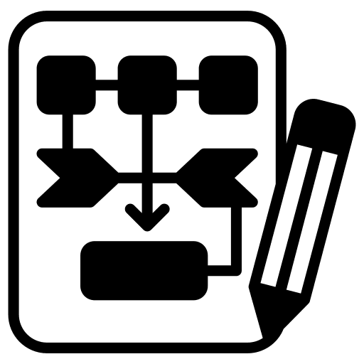 Workflow management marketing project icon