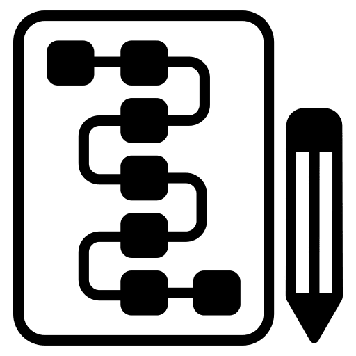 Histogram waterfall bar graph business and finance icon