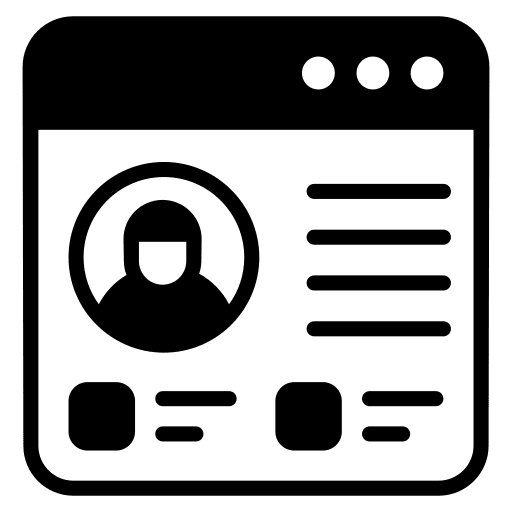 Profile curriculum vitae job edit file icon