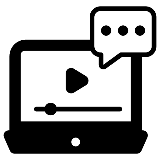 Video chat ui button video message icon