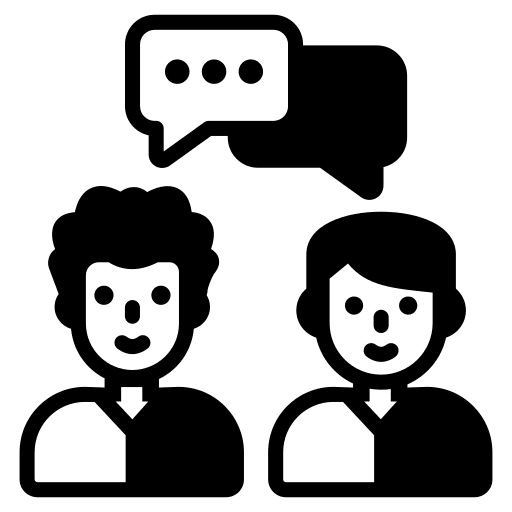 Communication chat communications mediation icon