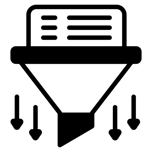 Filtering processing process ui icon