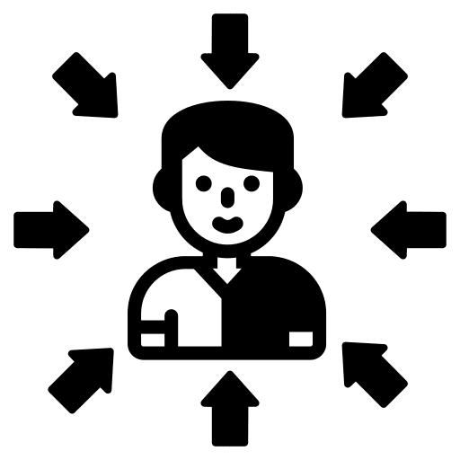 Target audience focus audience user icon