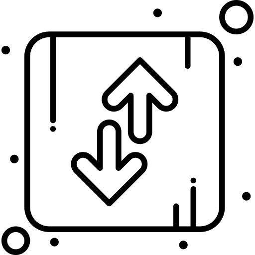 Arrow direction multimedia option down icon Arrow direction multimedia option down icon