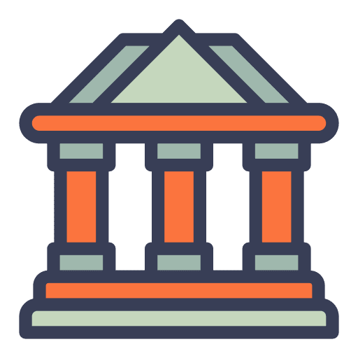 Bank banking bank business and finance icon