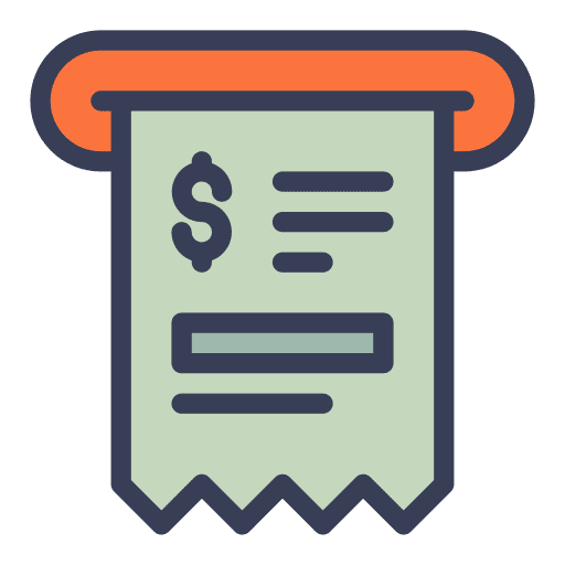 Invoice billing shopping center receipt icon Invoice billing shopping center receipt icon