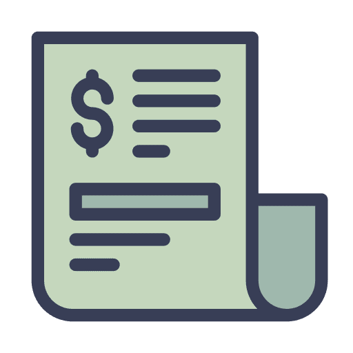 Invoice invoice bills receipt icon