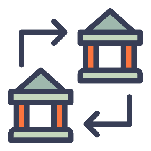 Transfer money bank exchange transfer money icon Transfer money bank exchange transfer money icon
