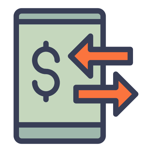 Transfer money money transfers transfer money icon